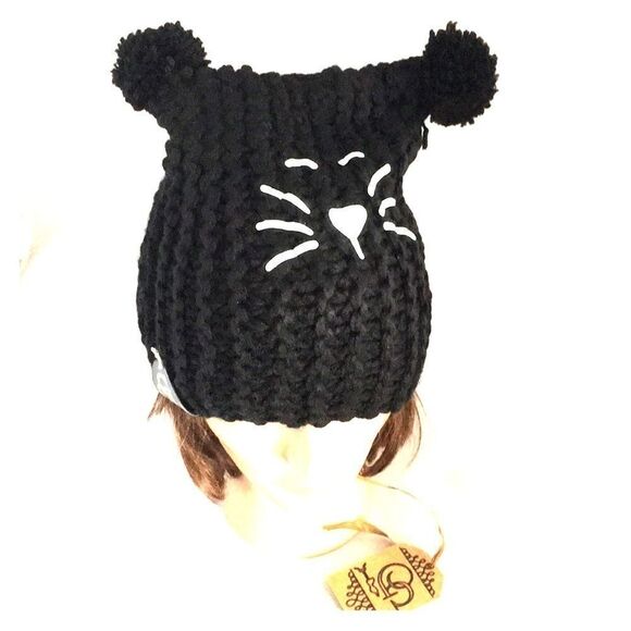 Handcrafted in the USA Knitted CatHat - Picture 1 of 5